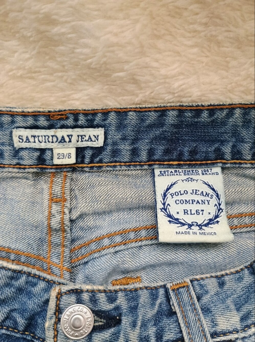 Vintage Polo Jeans Co. Ralph Lauren "Saturday Jean" Denim 29/8